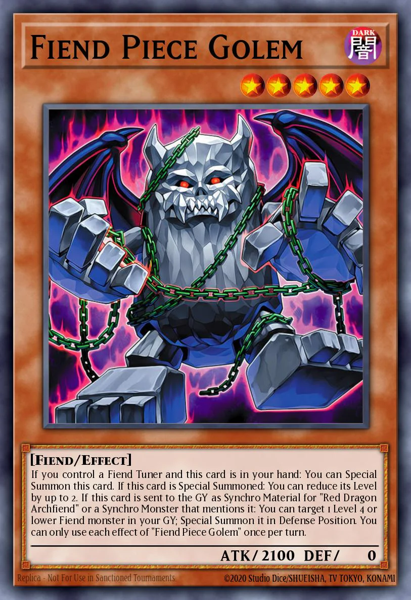 BLZD-EN003 "Fiend Piece Golem" Common