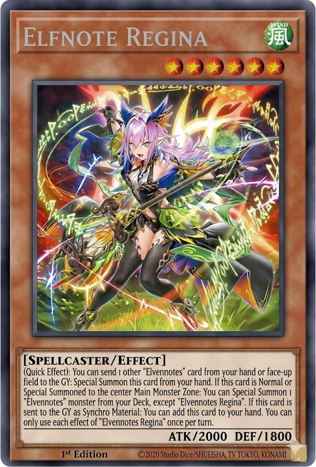 BLZD-EN014 "Elfnote Regina" Secret Rare
