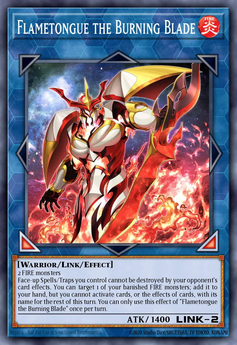 BLZD-EN099 "Flametongue the Burning Blade" Super Rare