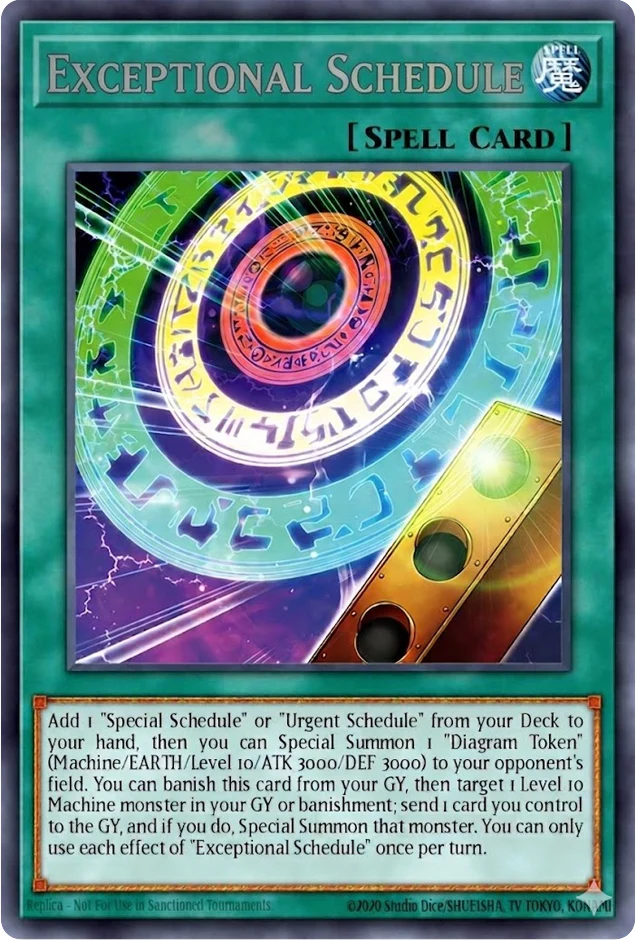 BLZD-EN054	"Exceptional Schedule" Secret Rare
