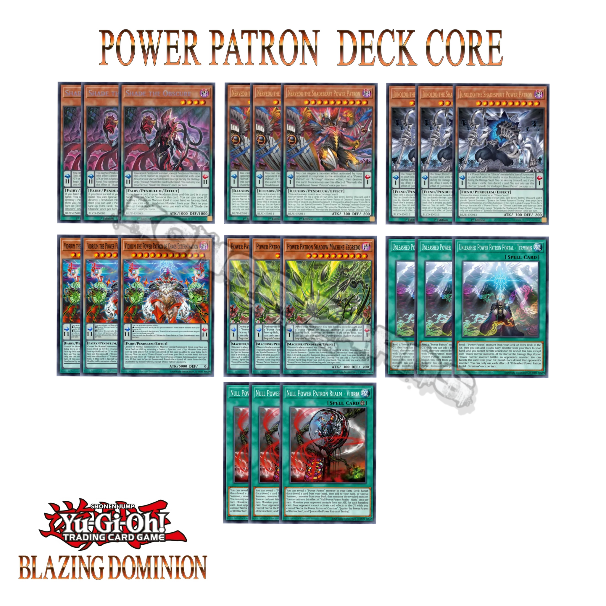 Power Patron Deck Core BLZD 21 Cards